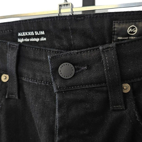 Adriano Goldschmied AG Alexxis Slim Jeans  High Rise Vintage Slim Size 26 Black - Picture 5 of 12